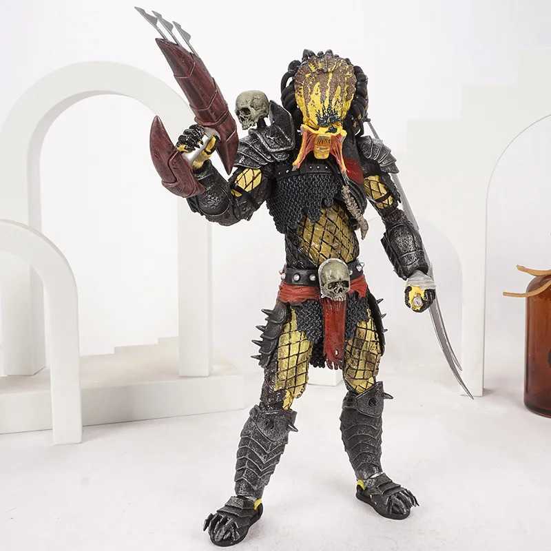 NECA Predator Concrete Jungle Action Figure SCARFACE Clan Leader Warrior Elder Chief Predator Collectable Toys Horror Gifts W250214