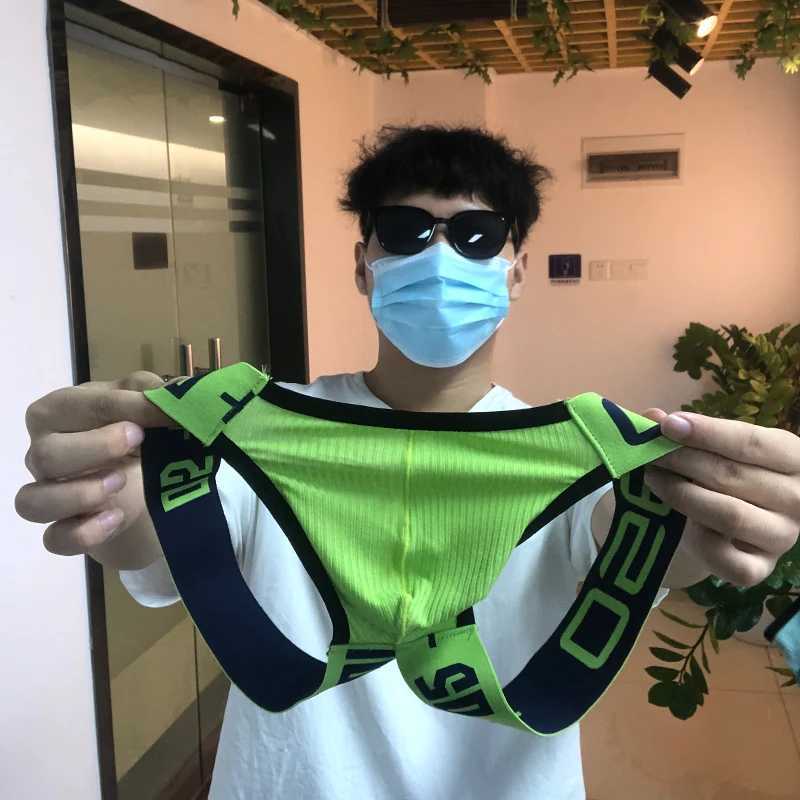 Mens Panties Jockstrap Men Underwear Gay Thong Man Briefs Bikini Underpants Slip Sexy Cotton Pouch Cuecas Thongs Homme G StringT250210