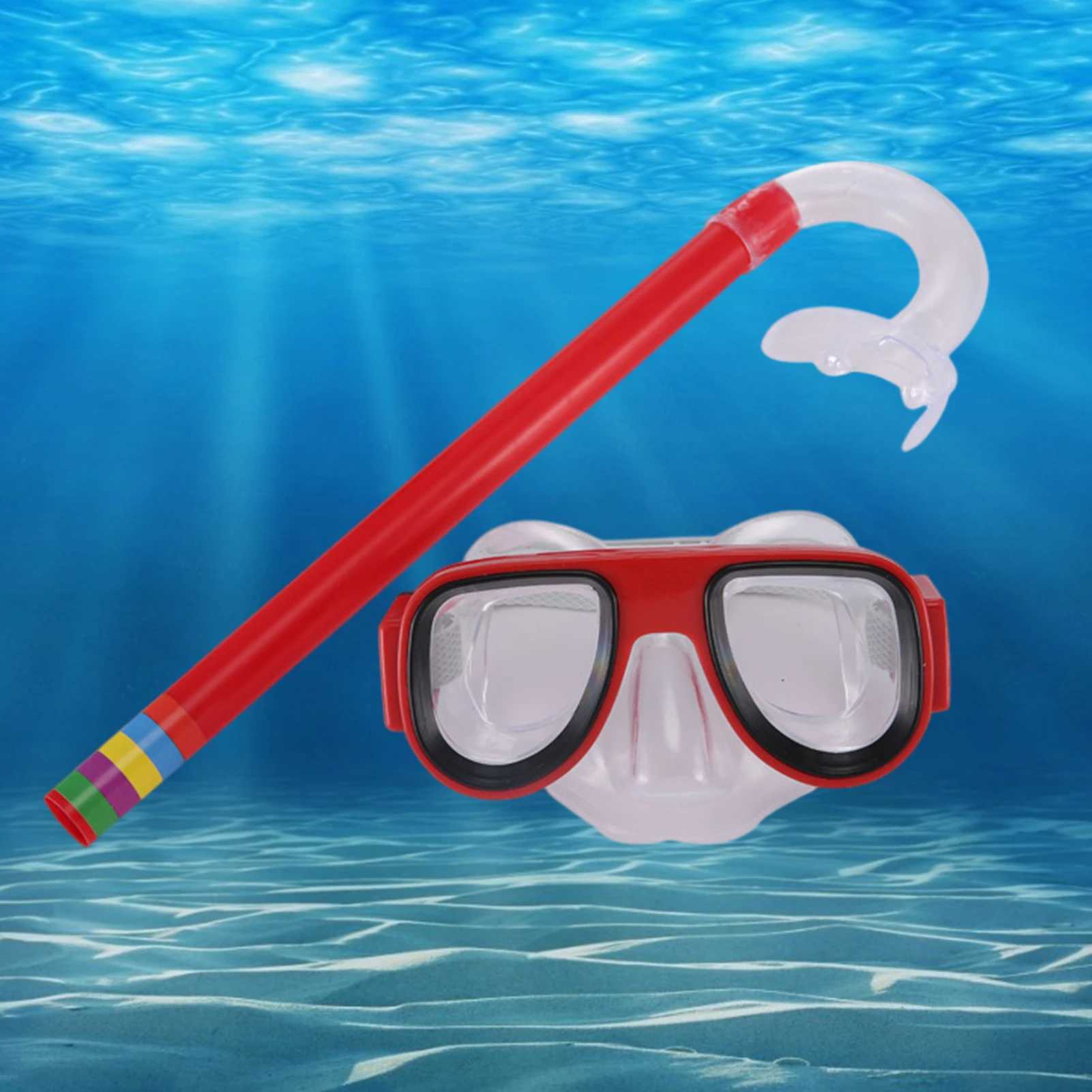 Swimming Goggles Masks Swim Scuba Child PC Swimming Diving Kids Goggles Mask Snorkel Set Underwater Diving Accessories Anti-UV Z250215