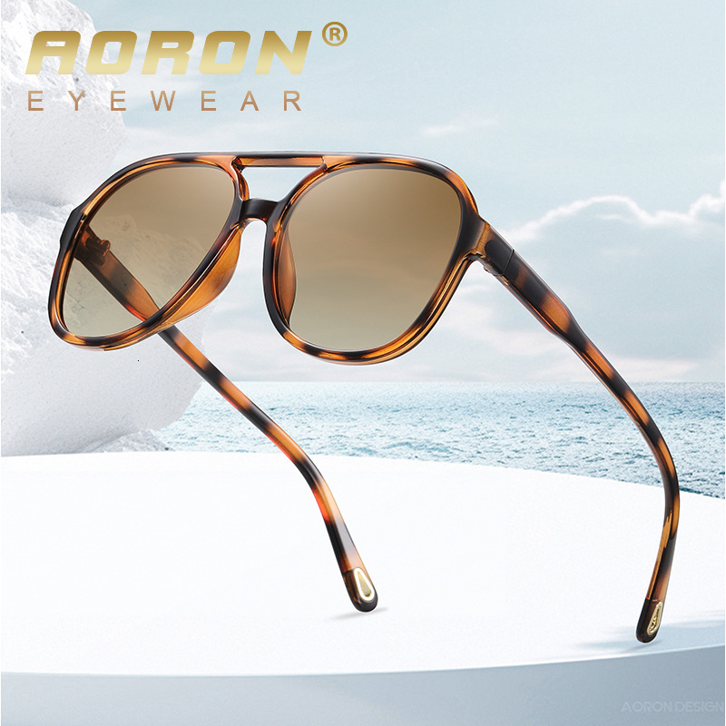 New round large frame men's and women's colorful fashion polarized TR90 designer sunglasses for women