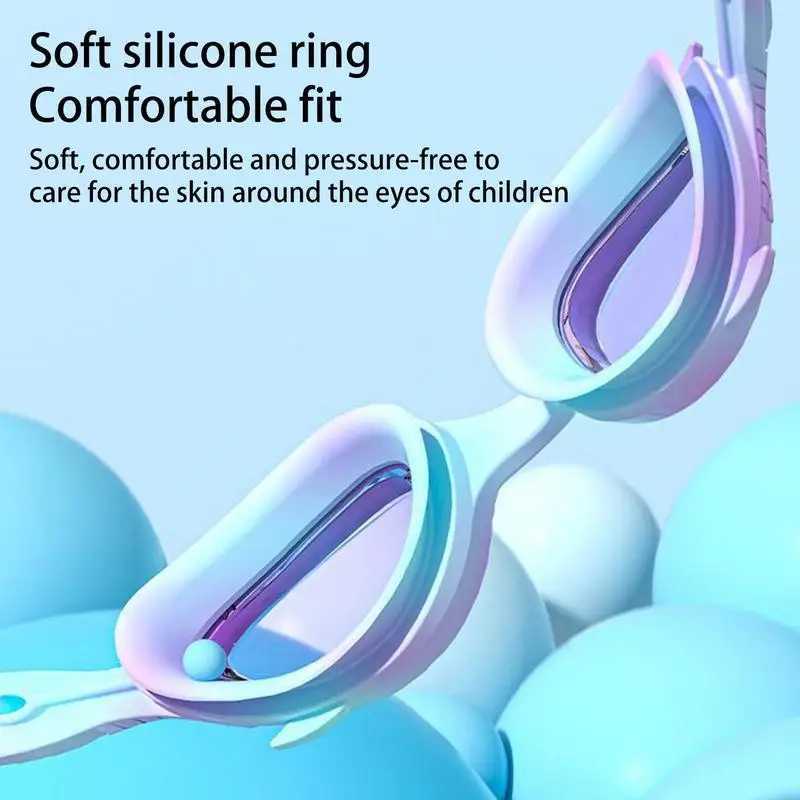 Cute Mermaid Swimming Goggles For Girl daughter Anti Fog No Leaking Swim Glasses Swim Pool Silicone Eyewear for Pool Beach Ocean Z250215