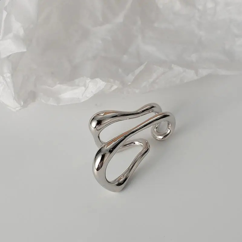 Vintage Double Layer Ear Cuff Clip for Women No Pierced Geometric Lines Earrings Wrap Earcuff Clips Trendy Party Jewelry 250213