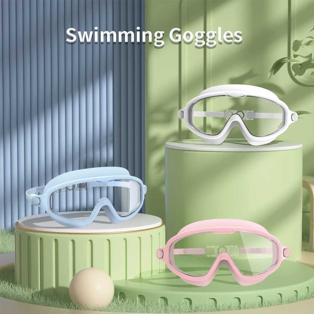 Swimming Goggles Kid Waterproof Swim Glasses Boys Girls Pool Beach Eyewear Children Anti-Fog Diving Goggles Mask Z250215-1