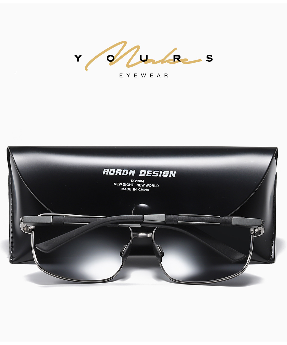 Fashion New Men's Metal Polarized Box Driver's Night Vision Glasses Anti UV designer sunglasses for women
