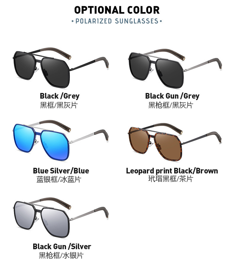 New Polarized Aluminum Magnesium with Large Frame for Men and Women, Color Changing Toad Glasses, Night Vision Driving designer Sunglasses