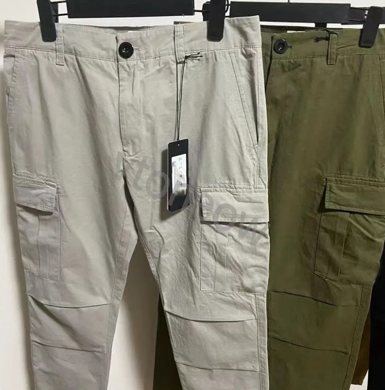 Hip Hop Top Joggers Cargo Pants for Men with Multi-Pockets Ribbons Man Sweatpants Streetwear Casual Mens Companiespants S-2XL