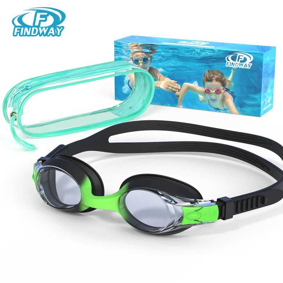 Findway Child Swimming Glasses Upgrade Waterproof Anti Fog UV Professional Diving Swimming Glasses Eyewear Kids for Age 3-10 Z250215