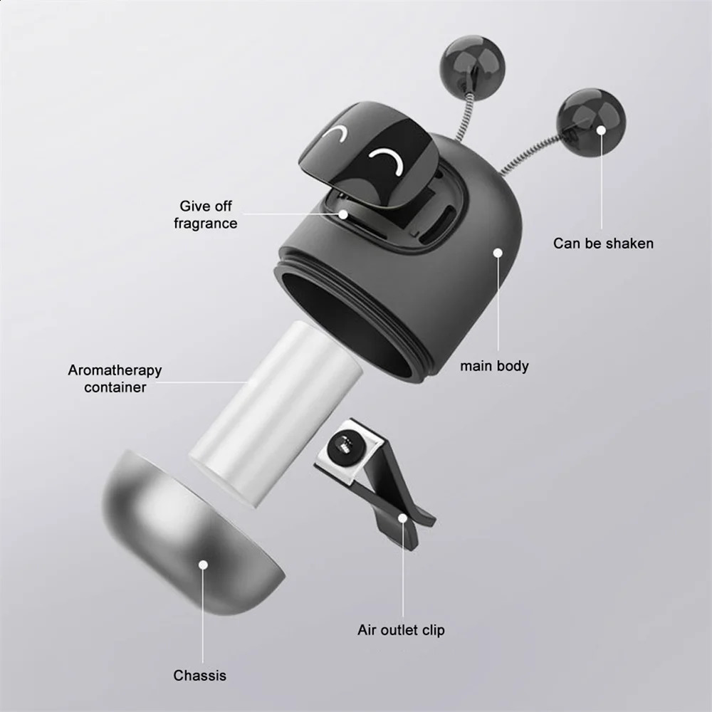 Send 3 Paste Car Aroma Car Inside Air Vent Clips Robot Decorative Ornaments Solid Fragrance Paste Air Freshener 250214