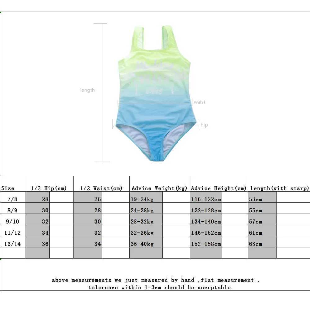 Kids Bathing Suits Girls One Piece Swim Suit printing letter Children Swimwear For Girls Infant Swimsuit Child Summer BikiniXJ250214