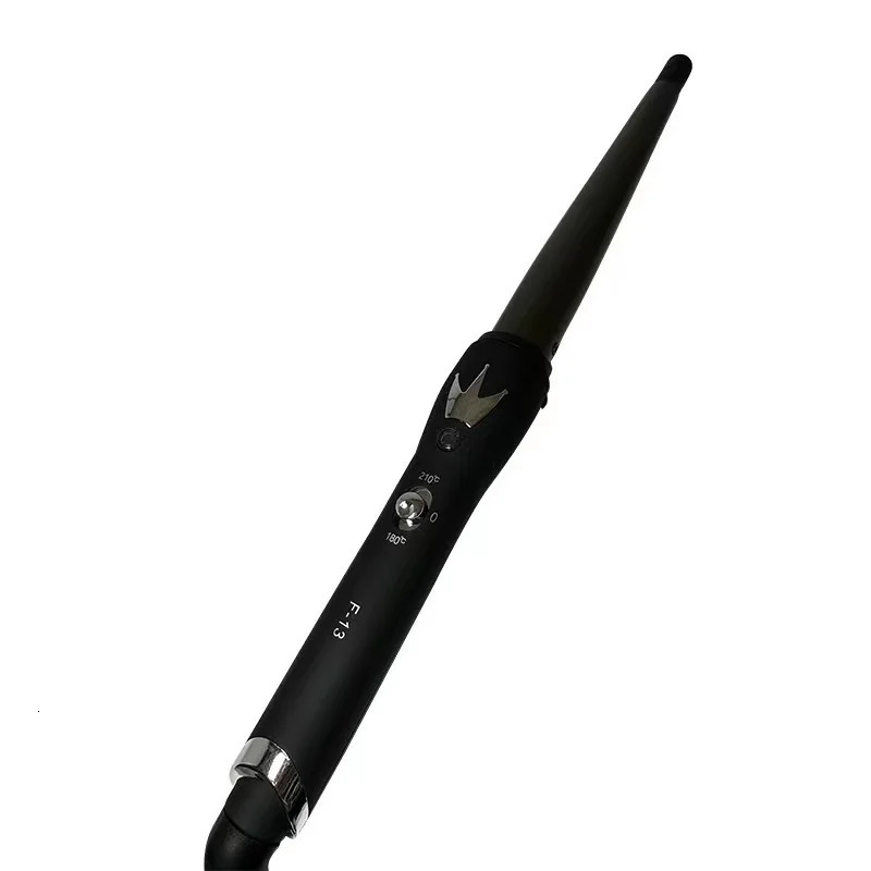 Rizadores De Cabello Curlers Conical Curling Iron Single Tube Ceramic Glaze Pear Flower Cone Electric Hair Curly 110-240 - V 250214