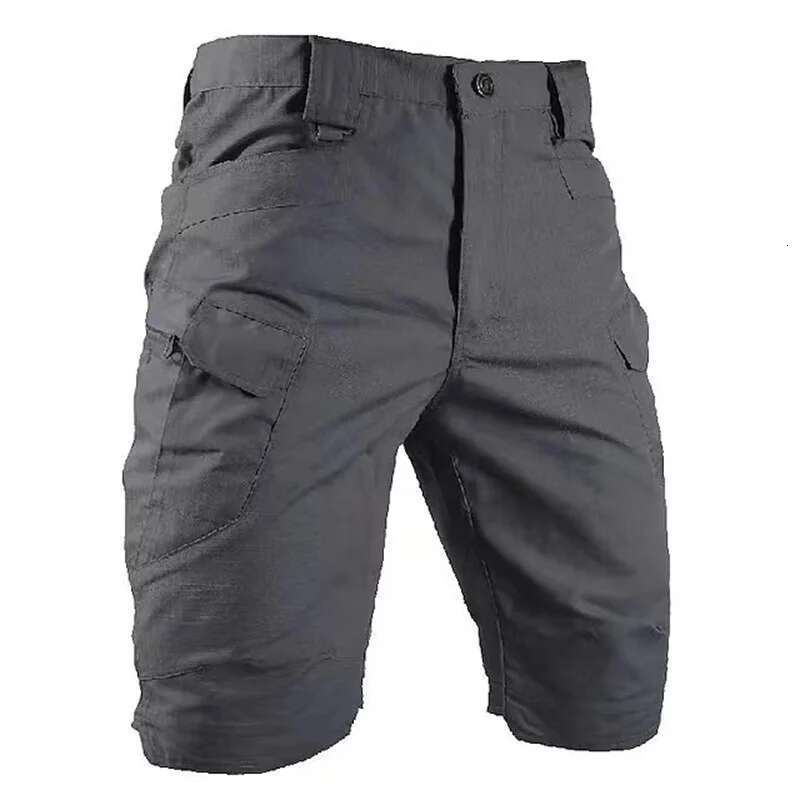 Men's Tactical With Multi Pockets, Casual Durable Waterproof Cargo Shorts For Outdoor Hiking Trekking