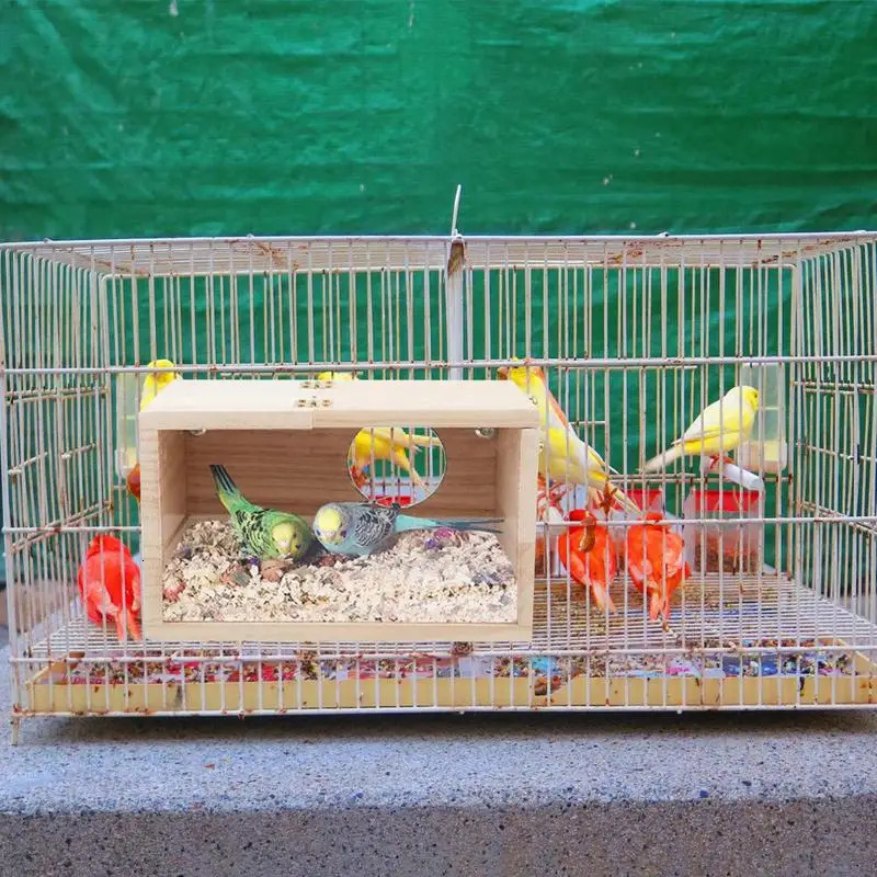 Bird Breeding Box Parrot Mating Box Cage Parrot Breeding Mating Box Wooden Bird Nesting House For Parrot Parakeet Budgies 250206