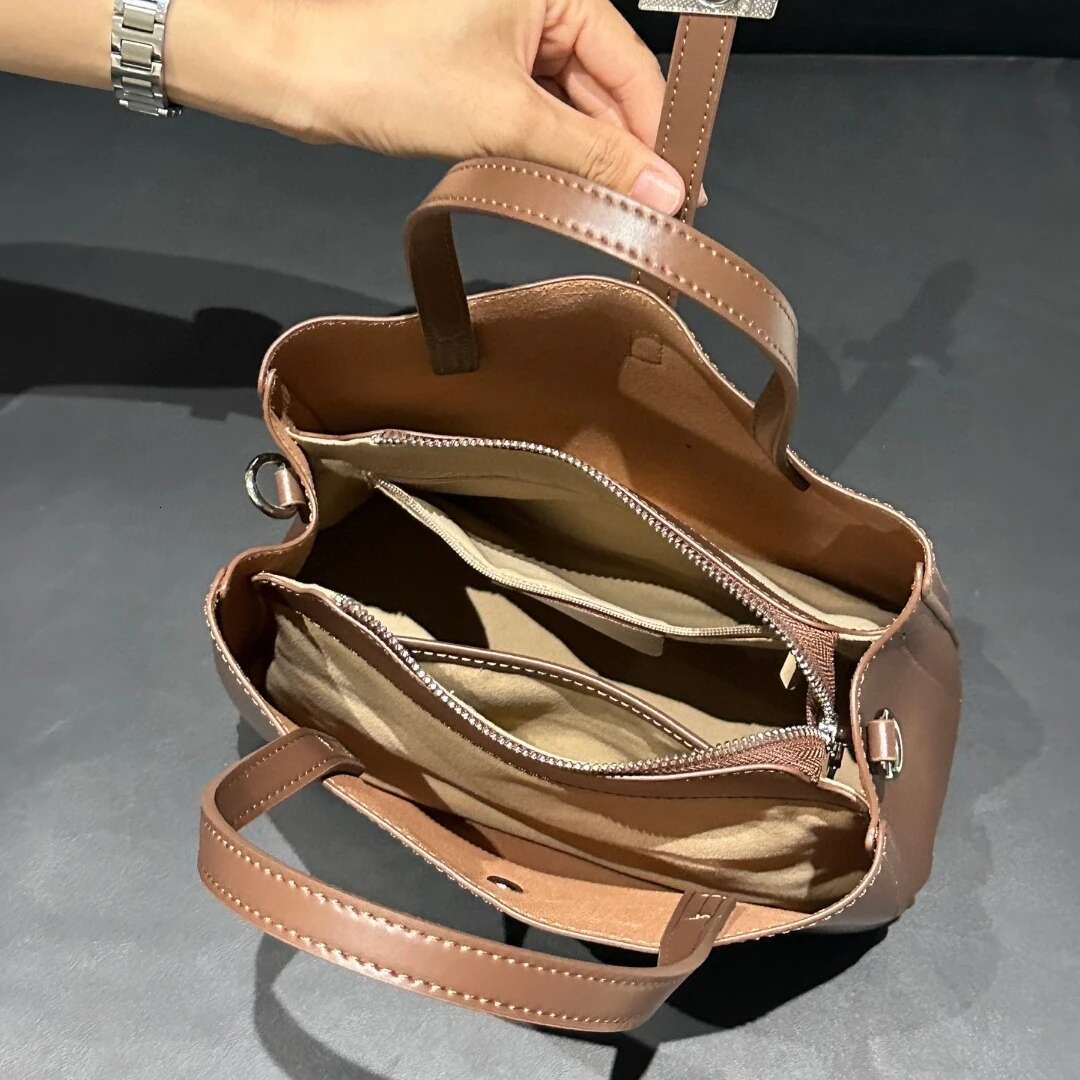 YANATARI Cowhide Genuine Leather Handbags Women Vintage Shoulder Female Korean High Quality 2025 Crossbody Tote Bag