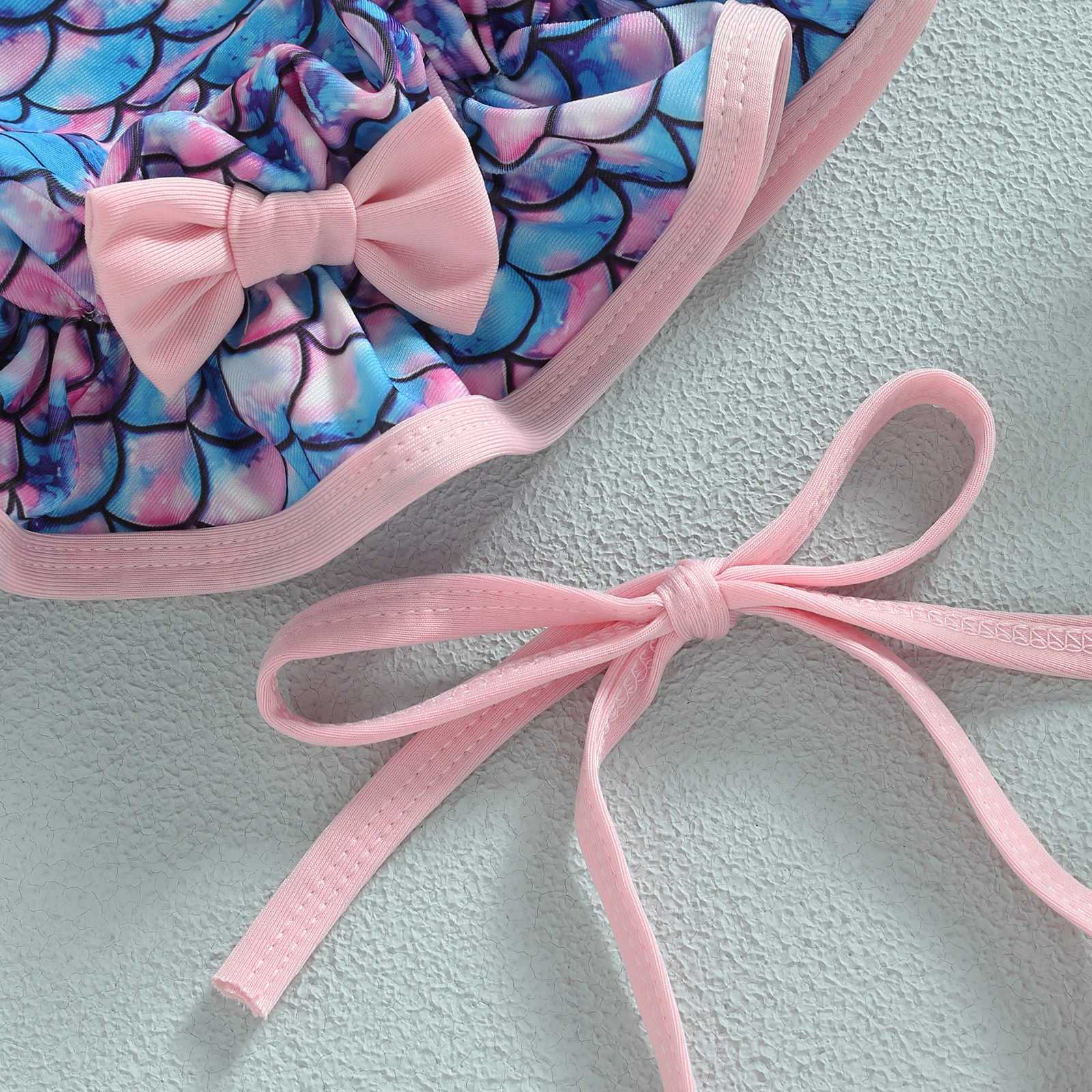 Summer Kid Girl Bikini Swimsuit Sleeveless Neck Vest Beach Shorts Swimwear Hat ClothesXJ250214