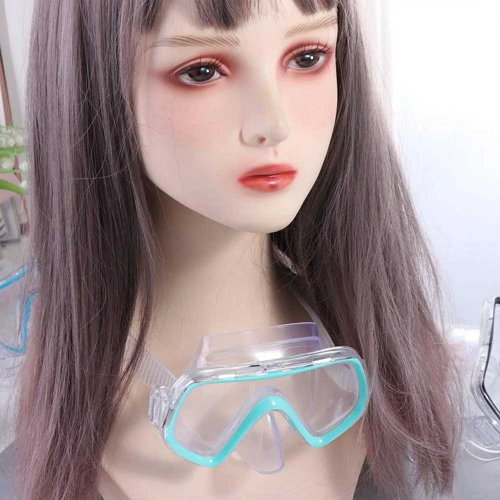 PVC Strap Kids Swim Goggles Anti Fog with Nose Cover Pool Swim Eyewear Vibrant Colors Anti-Leak Snorkel Swimming Goggles Girls Z250215