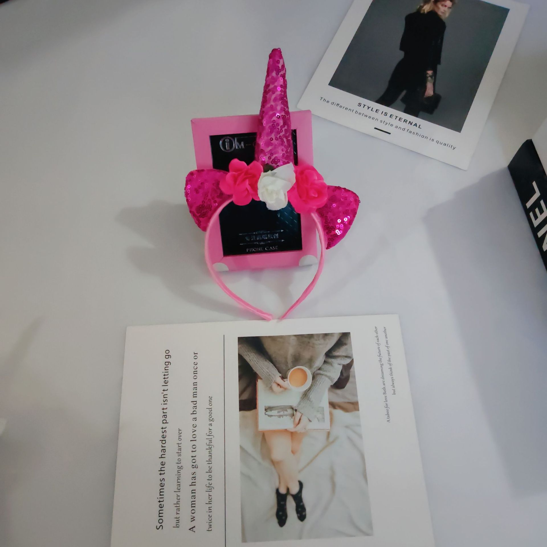 Cross-border New Design Mermaid Unicorn Hair Band with Cat Ear Decor for Parties