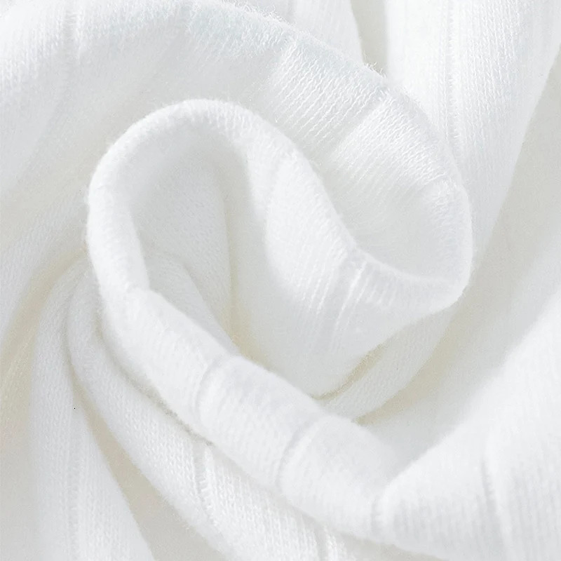 Boys and girls one-piece dress 100% pure cotton baby long sleeved jumpsuit baby pure cotton knitted thin jumpsuit 250214