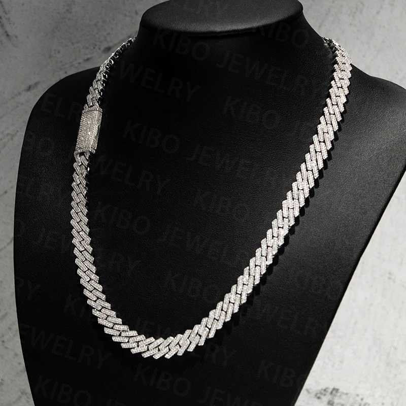 Chaine for Men 8mm 10mm 12mm 15mm Width Hip Hop Diamond Necklace S925 Silver Iced Out Vvs Moissanite Cuban Link Chain