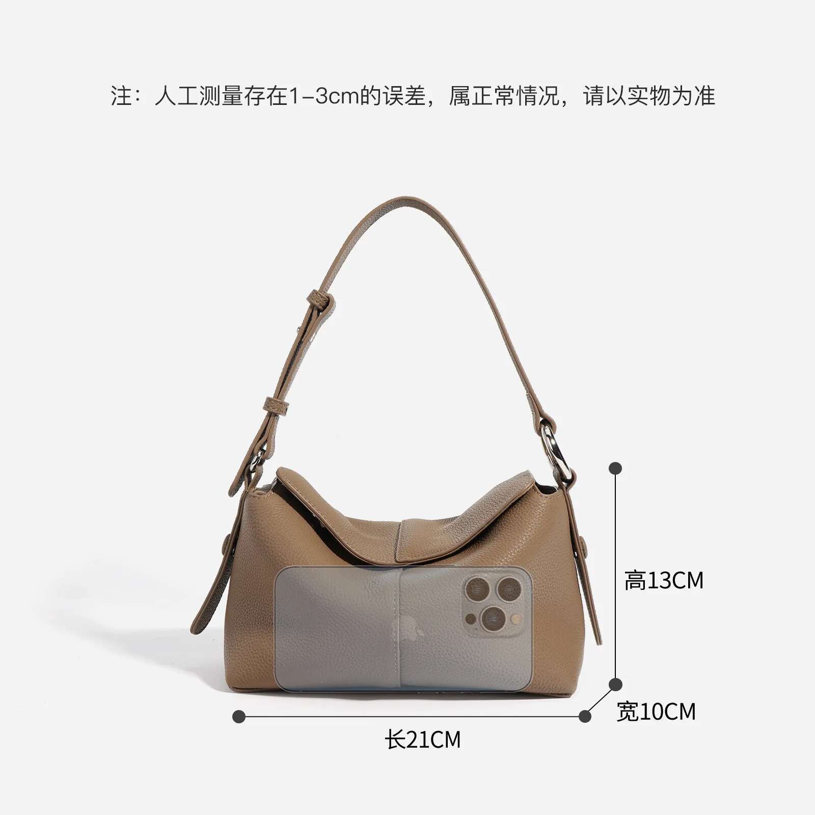 Genuine Leather New Underarm Head Layer Cowhide Crossbody Commuter Female Handbag Shoulder Bag