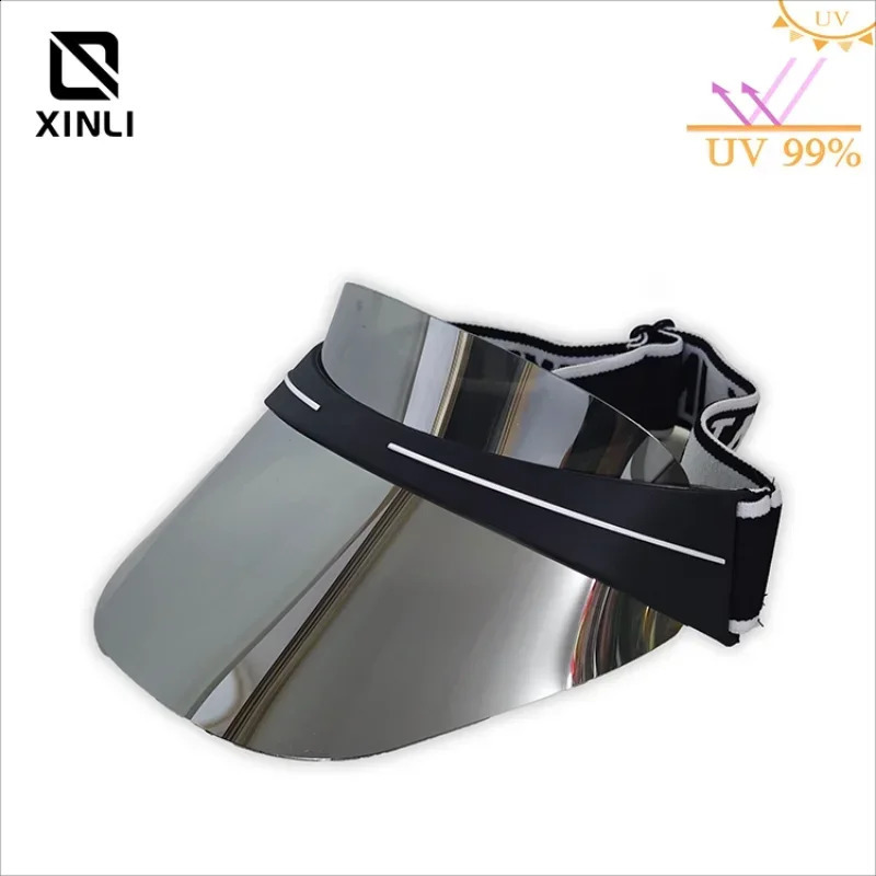 Sun Hat Womens Golf Hat with Silver Sunscreen Lens Original Mens Vacation Hat Outdoor Hiking Leisure Beach Sunshade 250212