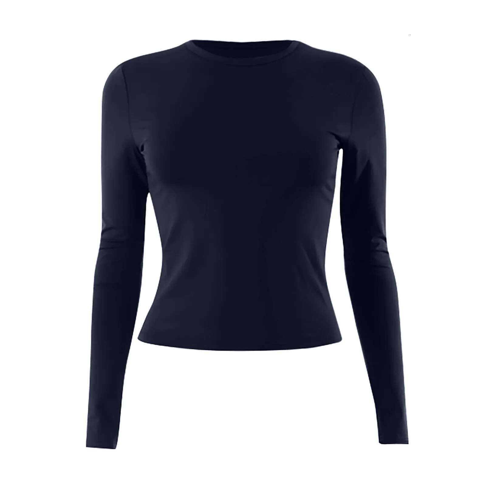Y2k Casual Minimalist Solid Women's O-Neck Long Sleeve Street Wear 2024 Women T-Shirt Spring Fall Camisetas De Mujer