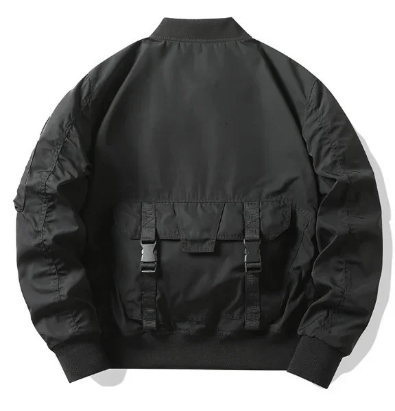 Winter mens American vintage bomber jacket multipocket overalls functional three antistorm top men size 4XL 250212