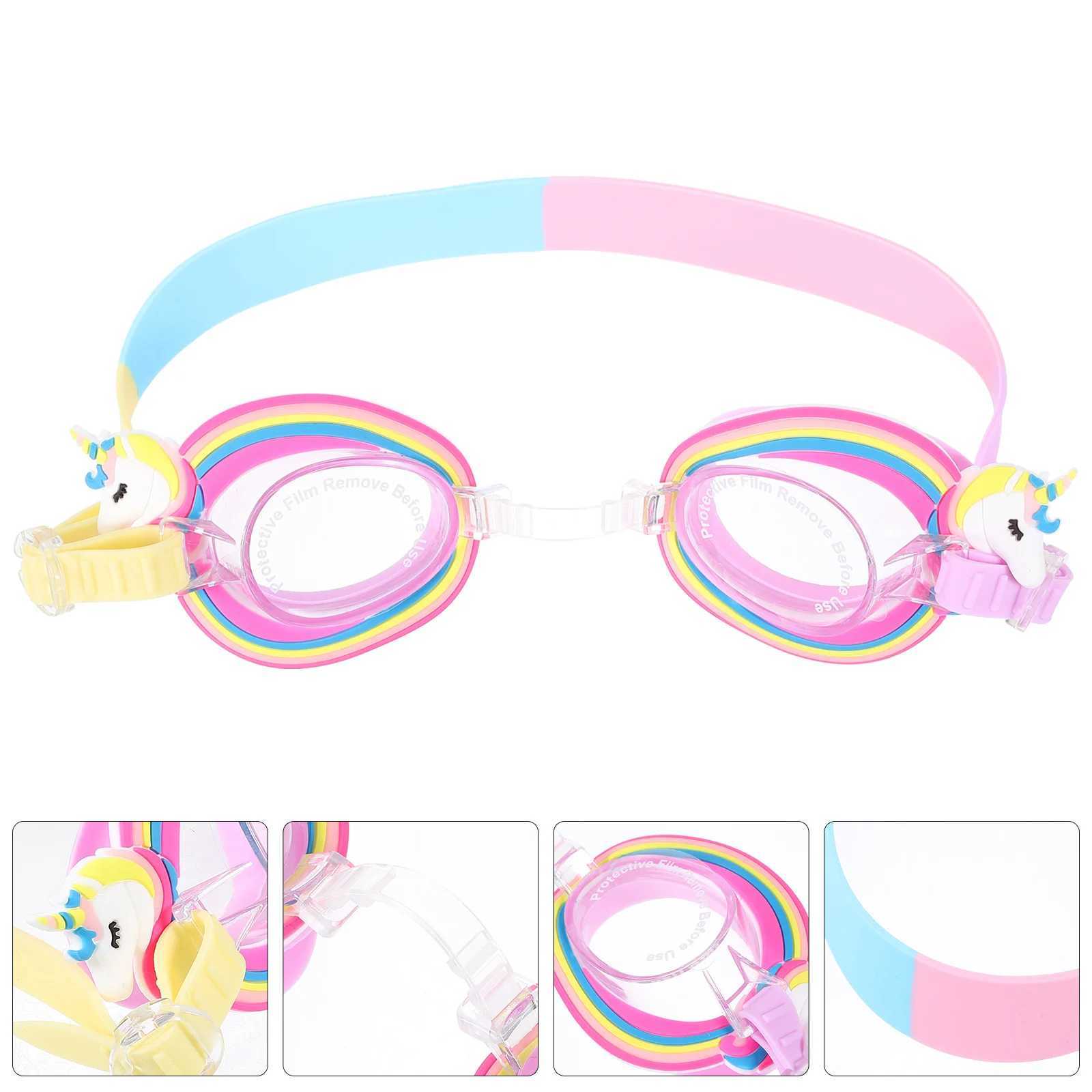 Childrens Swimming Goggles Anti-fog Glasses for Lovely Kids Beach Silica Gel Girl Z250215