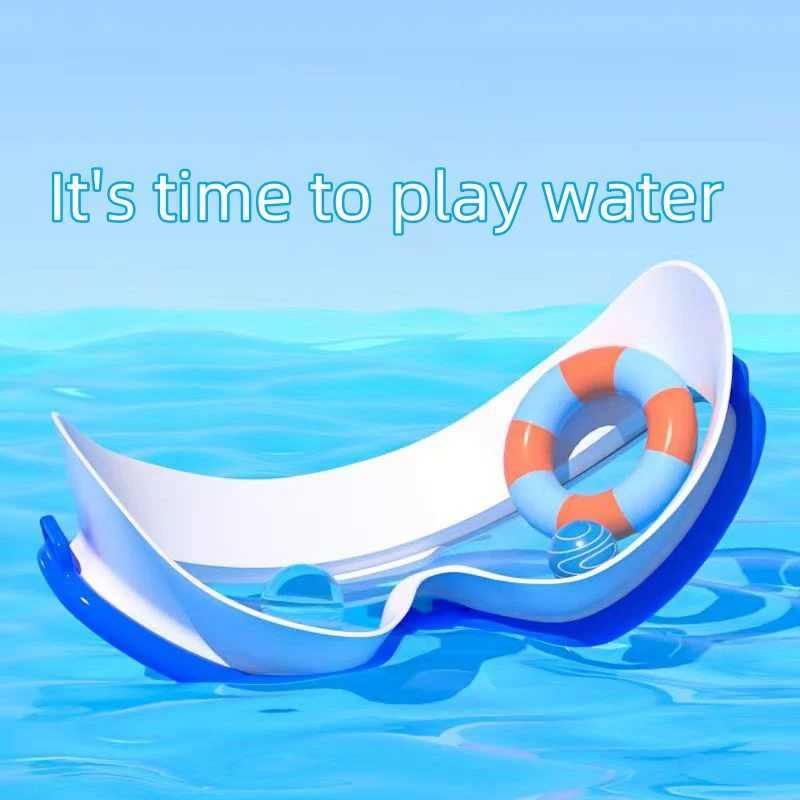 Kids Swimming Goggles Big Frame HD View Anti-fog Waterproof Childrens Swim Goggles Boys and Girls Multi-color to Choose Z250215