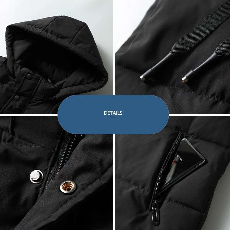 L-8XL Oversize Autumn Winter Vest 2023 New Thick Warm Hooded Sleeveless Jacket Men Casual High Quality Plus Size Waistcoat