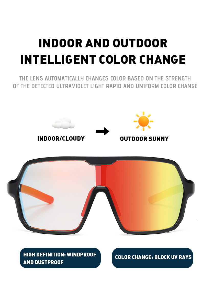 New outdoor sports color changing can be paired with nearsighted riding designer sunglasses for women