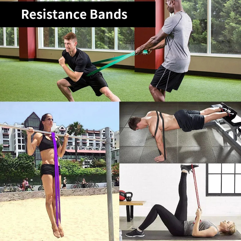 Resistance Bands Gym Home Exercise Elastic Rubber Band for Men Women Yoga Pilates Strength Weight Training Fitness Equipment 250213