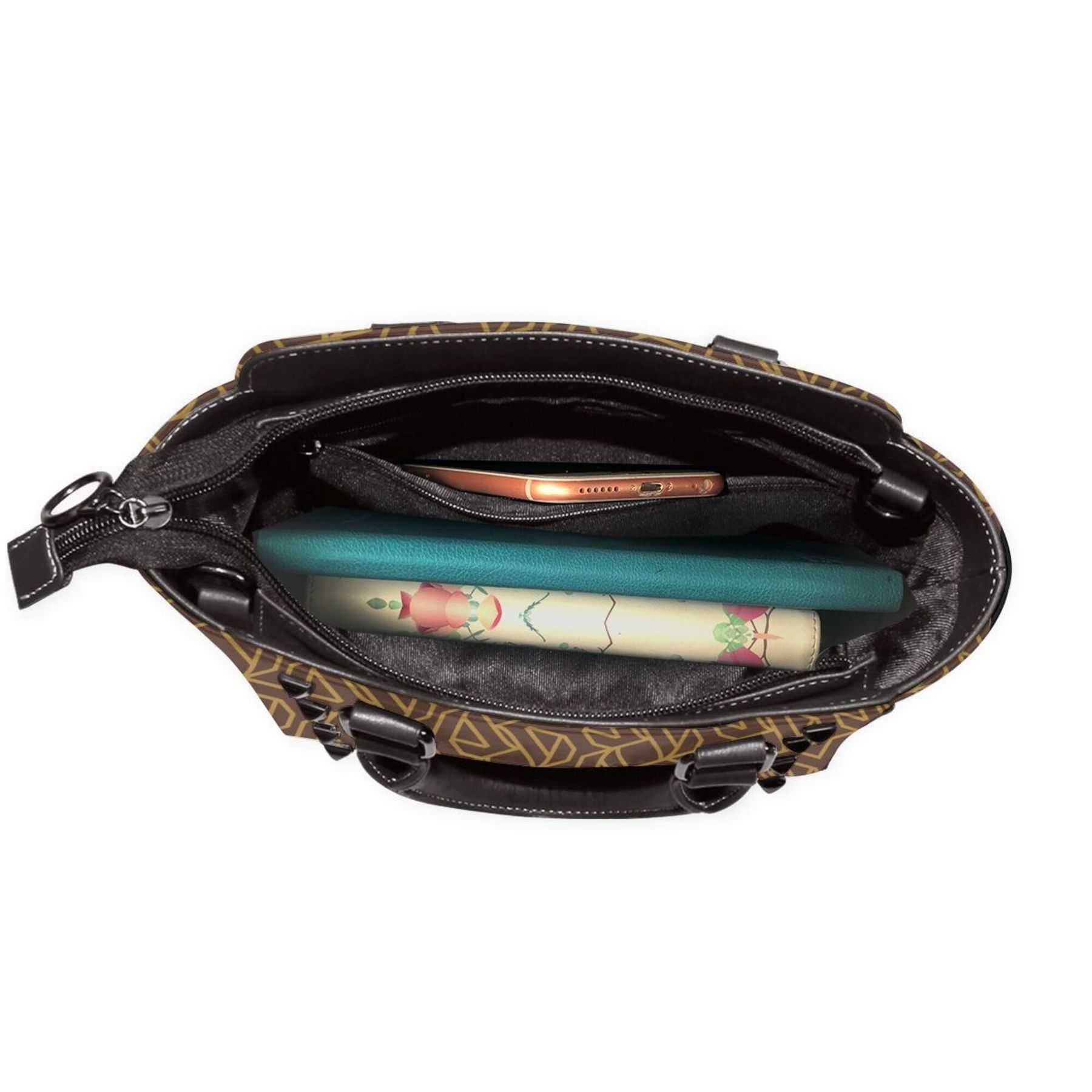 NXY Leather Rivet Shoulder Bag Hand Tote Bag Designer Handbags Womens Purses Fashion Print Shopping Crossbody Bags 250215