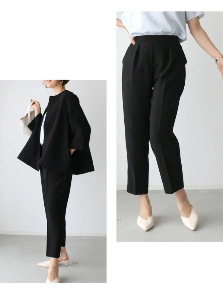 Fashion Elegant Pant Sets Womens Business Suits Ladies Suits Office Wear Formal Blazer Jacket Sets for Women 2 Pieces 250210