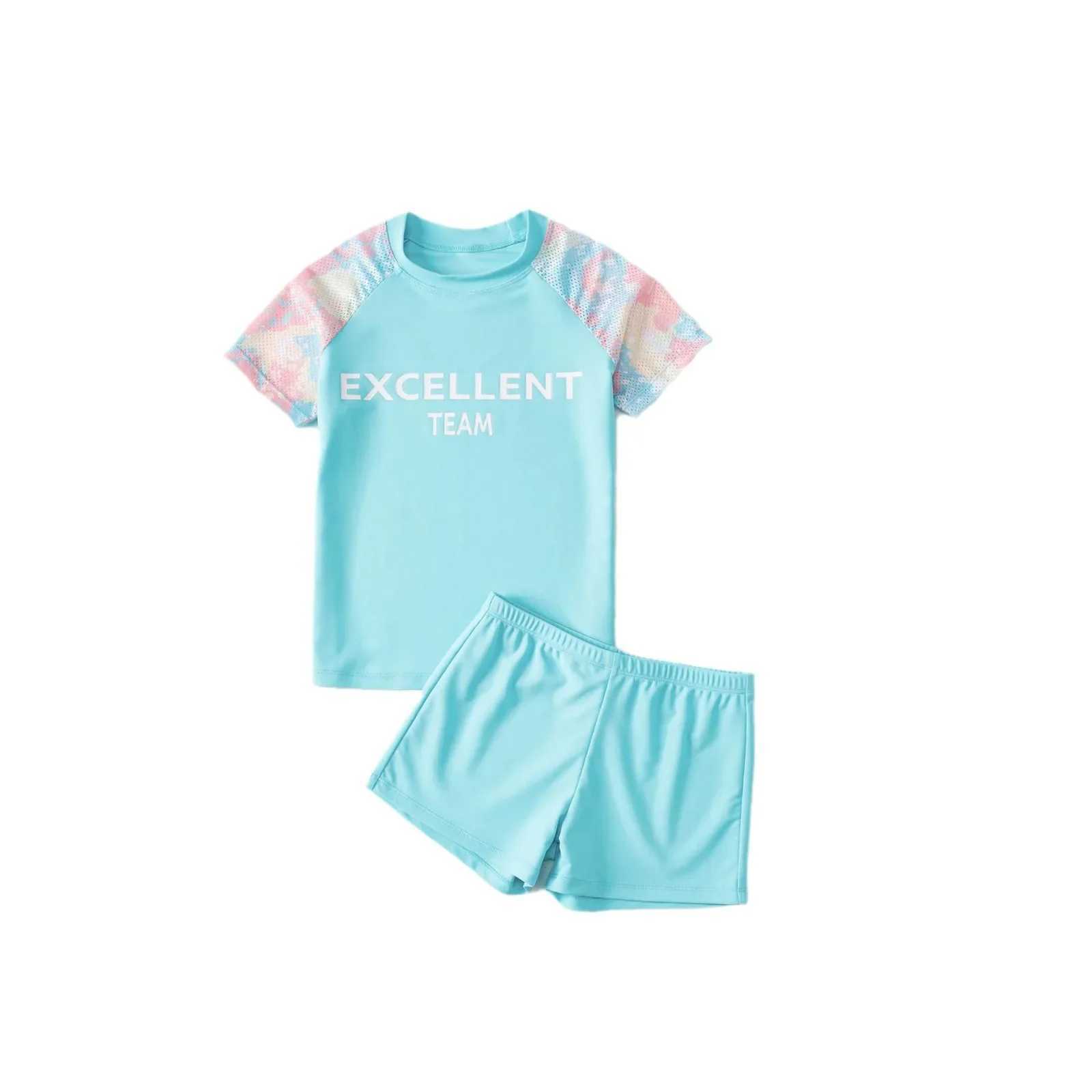 Childrens Swimsuit Boys Girls Split Swimming Trunks 2024 Childrens Baby Korean Swimwear 2024 Hot Sale Cute Fashion SleXJ250214