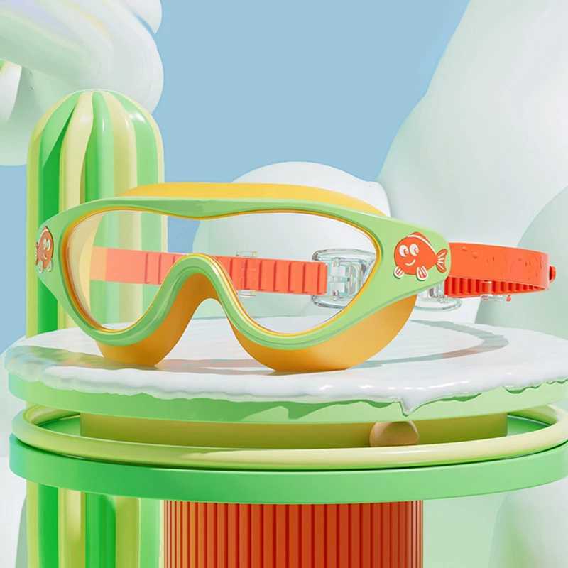 Swimming Goggles for Kids Waterproof and Anti Fog HD Diving Goggles Boys Girls Transparent PC Lenses Soft Frame Swim Equipment Z250215