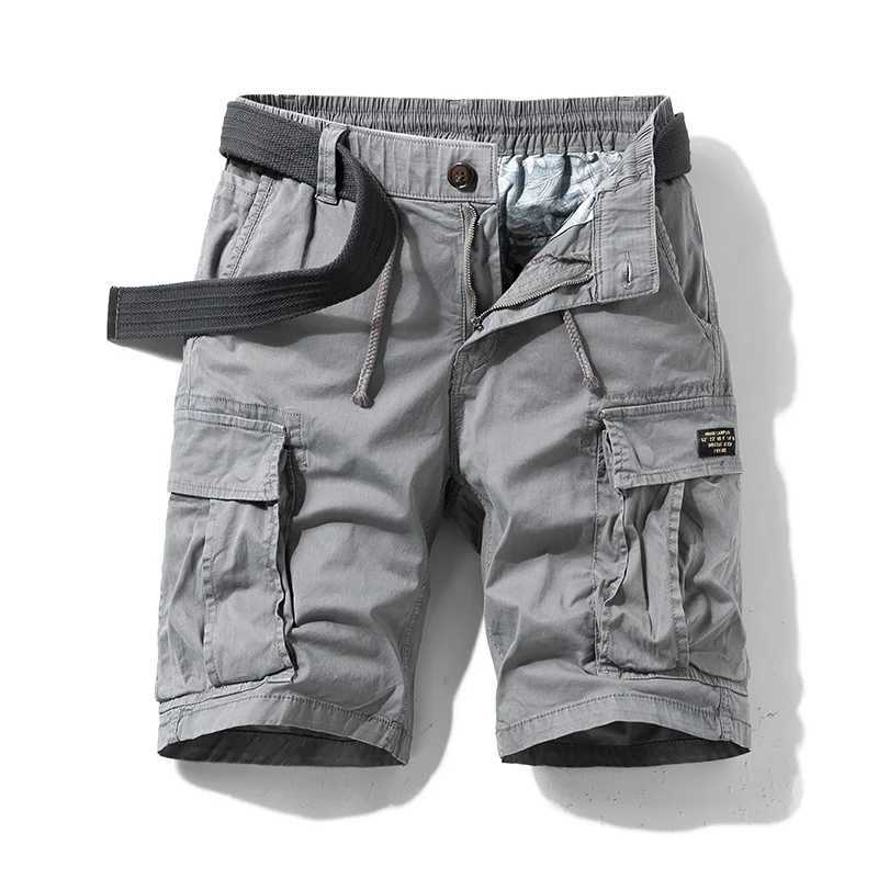 2025 New Mens Summer Cotton Army Tactical Cargo Shorts Fashion Khaki Multi-pocket Casual Short Pants Loose Military Shorts Men W250621