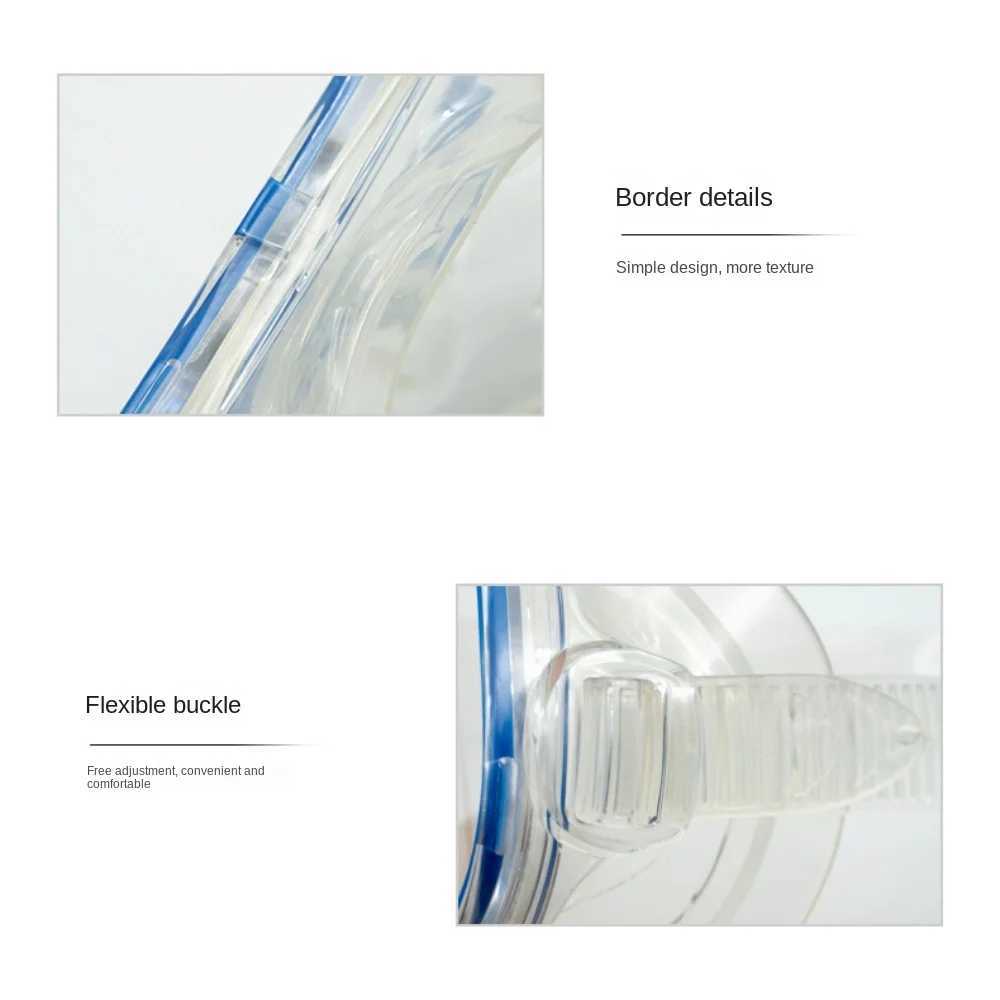 PC Childrens Diving Goggles Anti Fog Waterproof Diving Goggles Nose Protection High Definition Lenses Snorkeling Mask Children Z250215