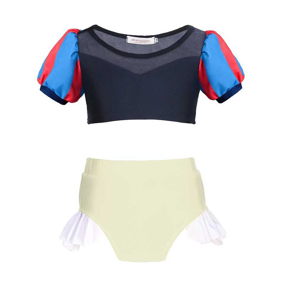 Princess Mermaid Mirabel Isabella Swimsuit Set Girl Summer Beachwear Pool Par Kids Anna Elsa Rapunzel Swimwear Bathing SuitXJ250214