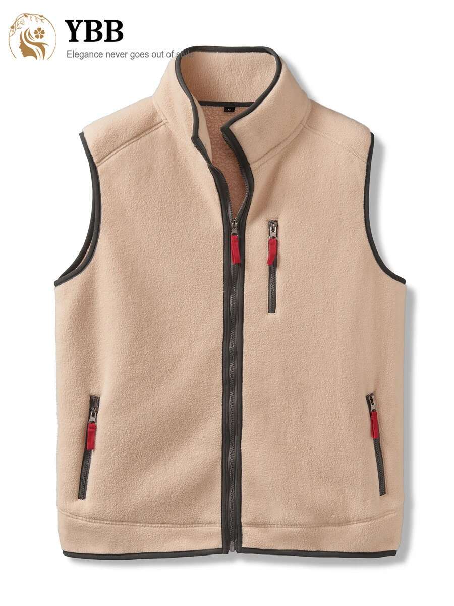 Mens Clothing Waistcoat Fleece Jacket Fall and WinterJackets Vests Fashionable Classic Outdoor Sleeveless Man Coats Vest