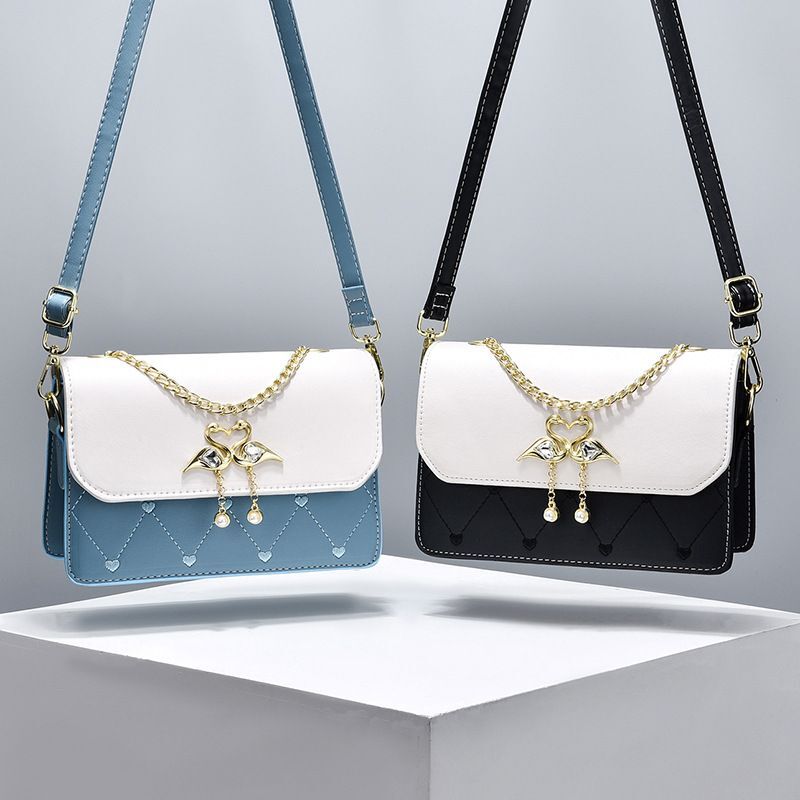 Manufacturer's New 2024 Stylish Ladies' Textured Forest Style Simple Shoulder Crossbody Chain Bag One Piece Dropshipping