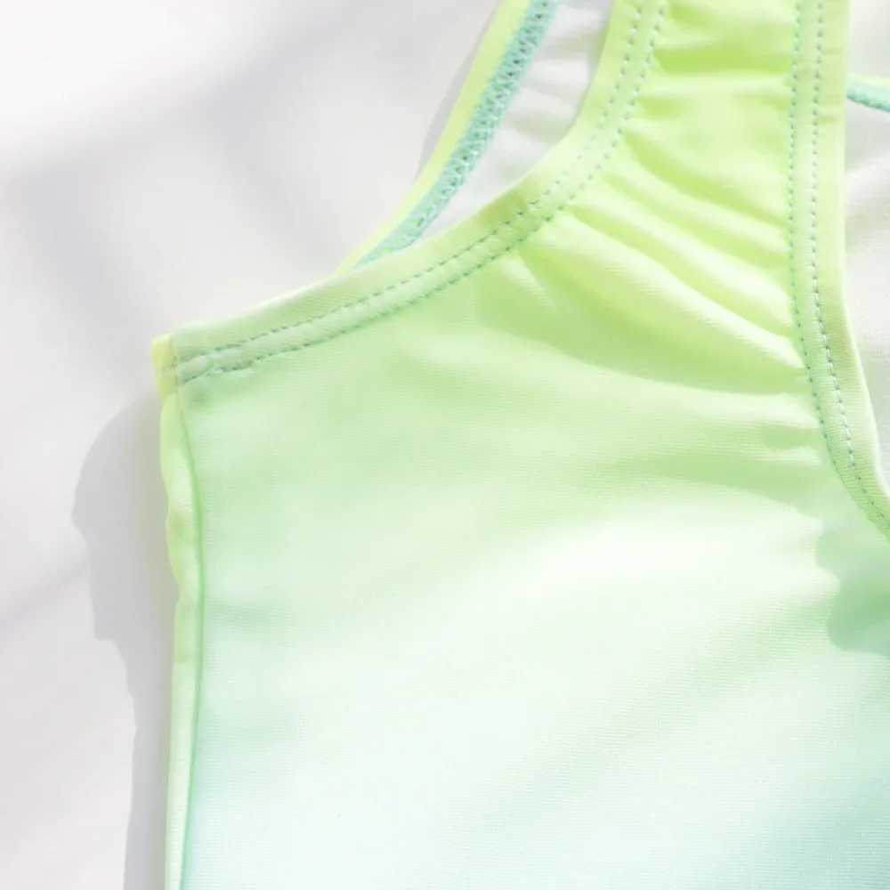 Kids Bathing Suits Girls One Piece Swim Suit printing letter Children Swimwear For Girls Infant Swimsuit Child Summer BikiniXJ250214