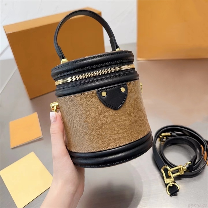 Mini Cannes Bags Handbags woman designer bag barrel crossbody bag totes purses Leather Print Flowers 5A