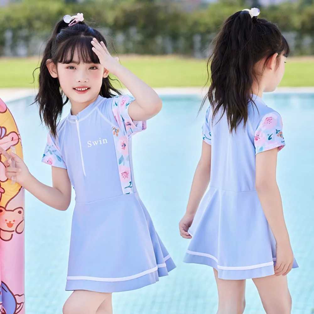 New Childrens Swimsuit Summer New Girl Casual Wading Sports Swimsuit Swim Skirt Student Swimming EquipmentXJ250214