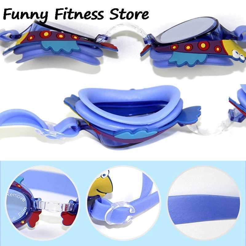 Children Lovely Swimming Glasses Waterproof Silicone Eyewear Professional Water Sports Goggles Boys Girls Eyeglasses Z250215