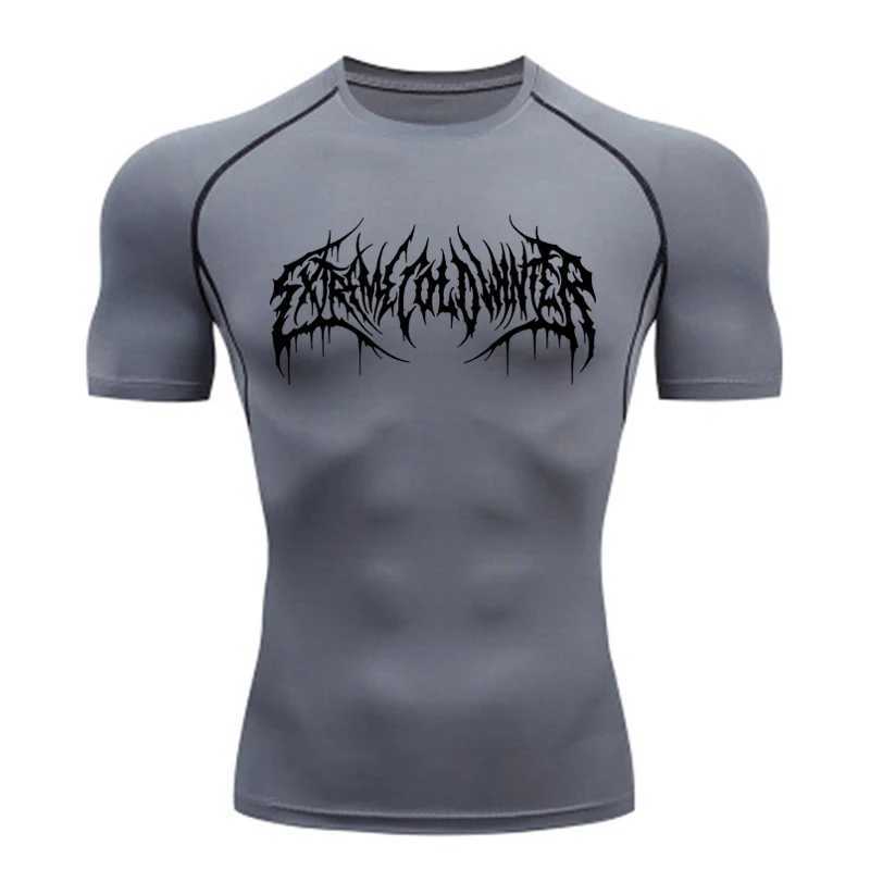 Mens Short Sleeve Rash Guard Compression Shirts Quick Dry Fitness Cycling Running T-Shirt Workout Training Underwear Gym Clothing W250214