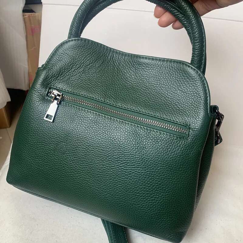 Elegant Genuine Leather Purses Handbag for Women Crossbody Portable Tote Female Shoulder Bag New Ladies Hand Bags