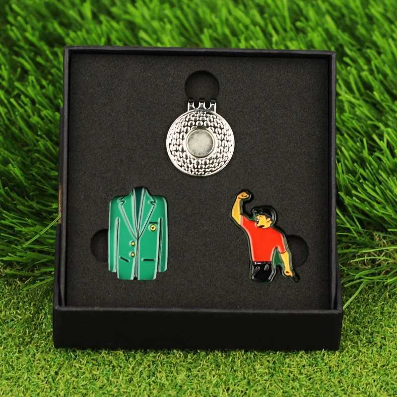 New Golf Supplies Accessories Metal Hat Clip with Creative Ball Marker Gift SuitW250215