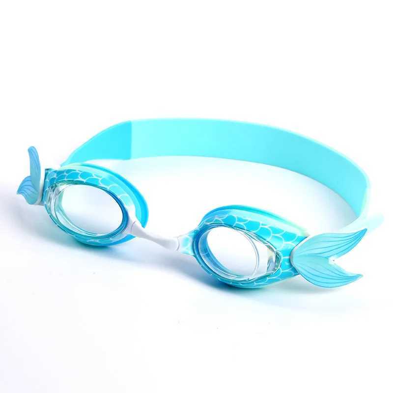 Eyelash Children Swimming Goggles Silica Gel Mermaid Waterproof anti-fog Mirror Hd Swimming Goggles Z250215
