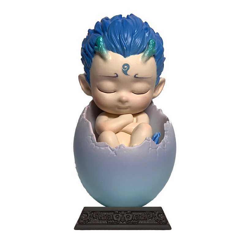 Stock Genuine Nezha Demon Children Who Make Waves In The Sea Handmade Egg Pet Blind Box Trendy Play Ornament Aobing Doll Free shipping