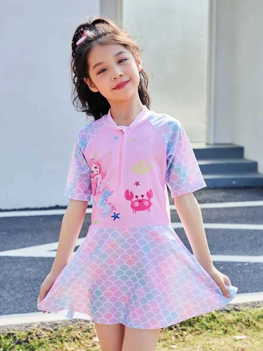 In Various Sizes From Toddler To Big Girls Girls One-Piece Swimsuits for Dancing and SportsXJ250214